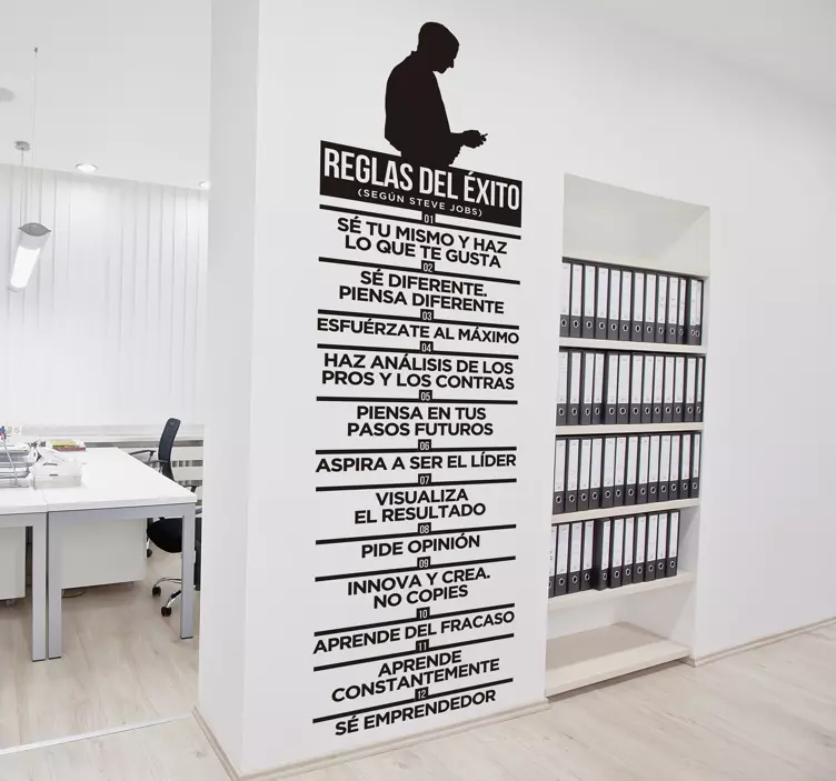 Vinilo reglas del éxito para empresa - TenVinilo
