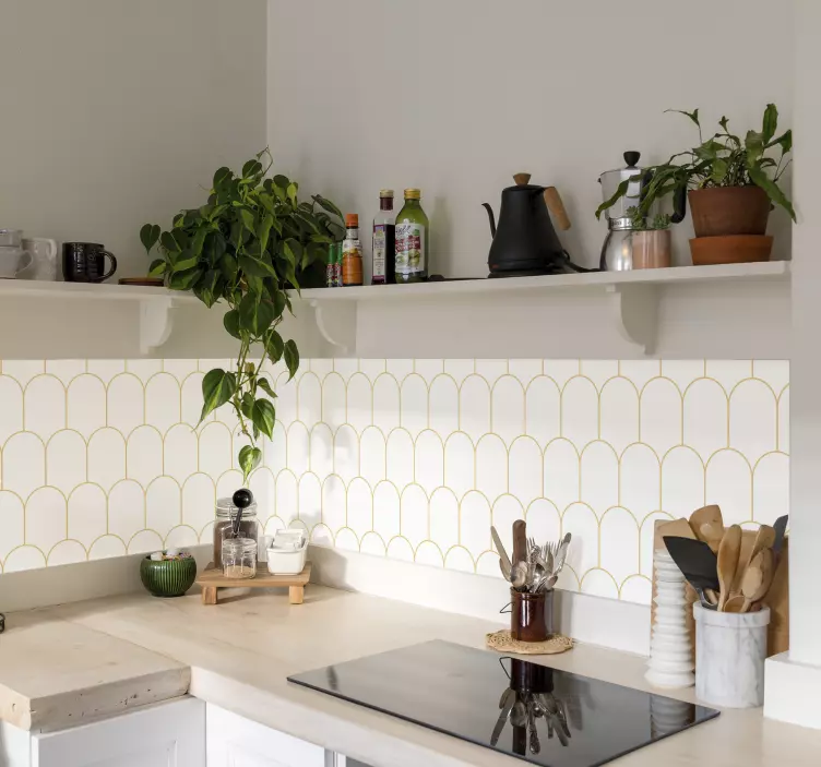 Vinilo trama Patron arcos - TenVinilo