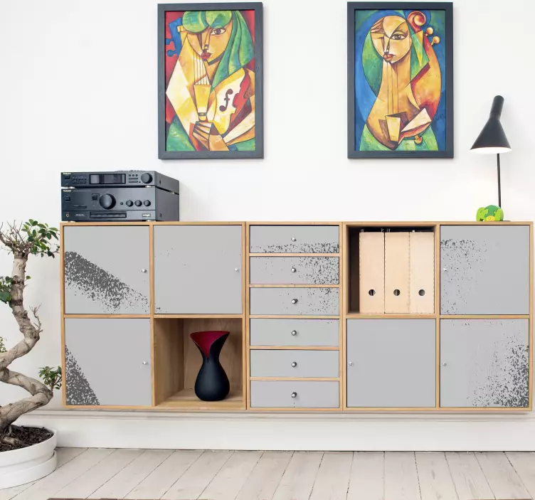 Vinilo unidad de almacenamiento contemporánea - TenVinilo