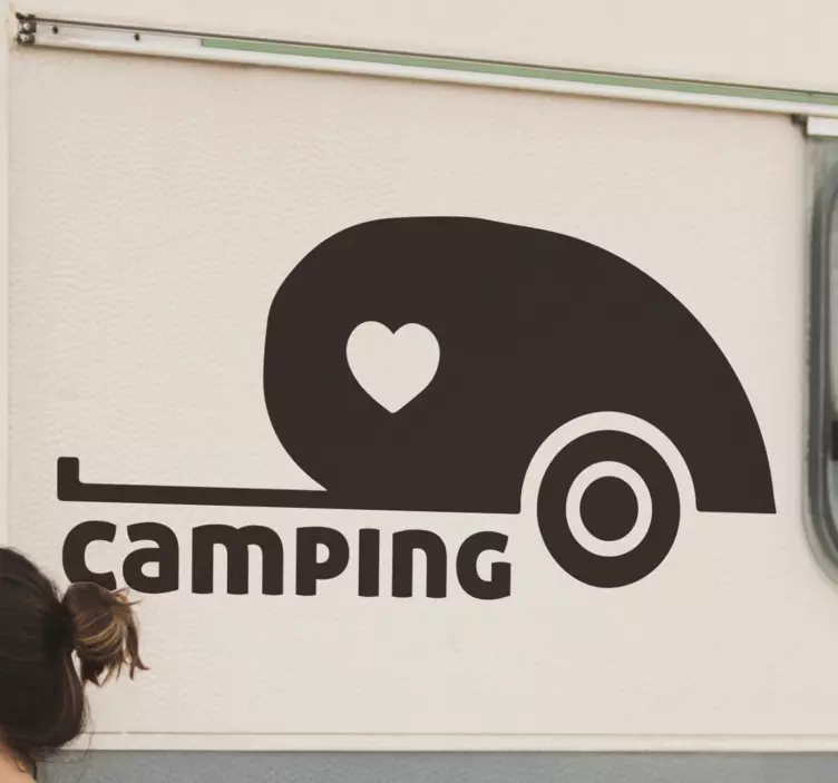 Vinilo vehículo camping love - TenVinilo