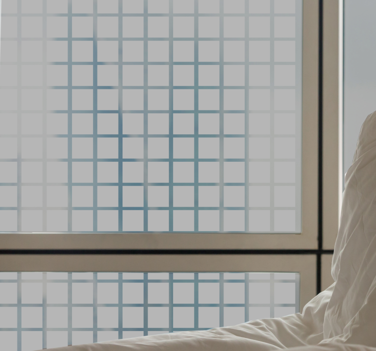 Vinilo para cristal ventana escala cuadrados grises - TenVinilo