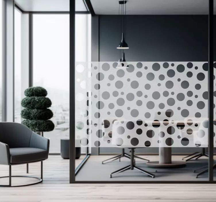 Vinilo para cristal ventana topos y lunares - TenVinilo