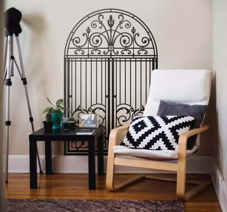 Vinilo vintage arco gótico - TenVinilo