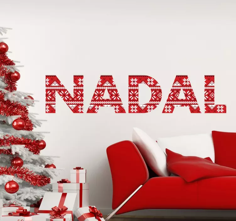 Vinilos de navidad nadal con textura - TenVinilo