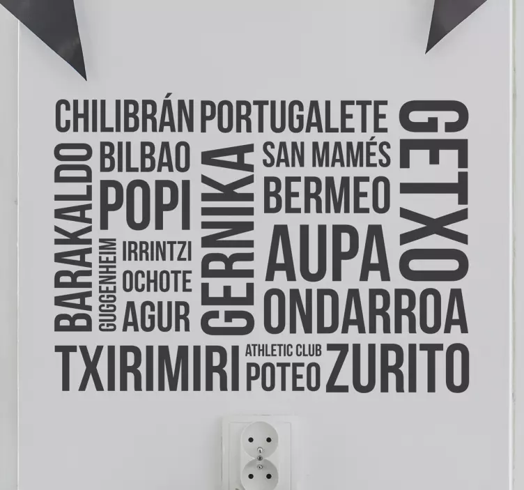 Vinilos Euskadi palabras Vizkaia - TenVinilo