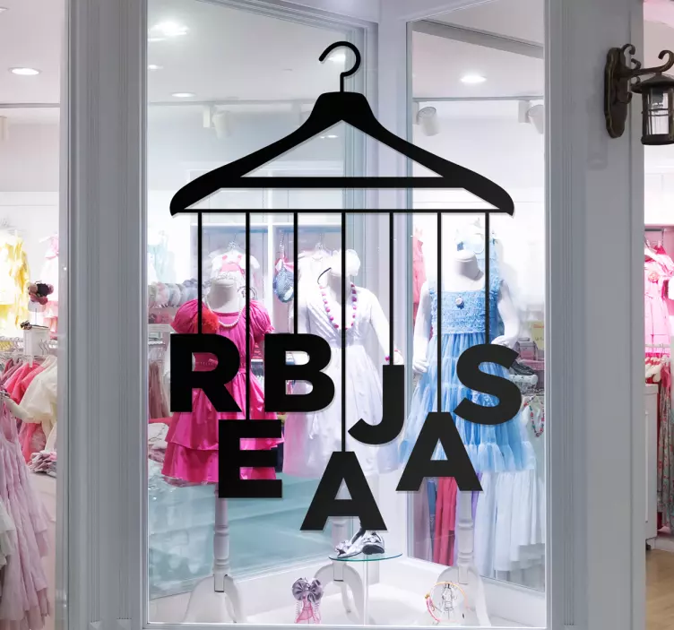 Vinilo rebajas percha colgador - TenVinilo