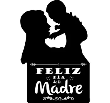 Vinilo día de la madre silueta - TenVinilo
