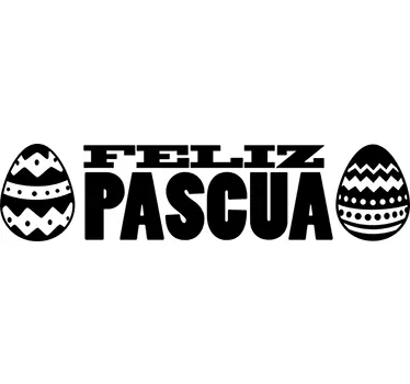 Vinilo promoción feliz pascua - TenVinilo
