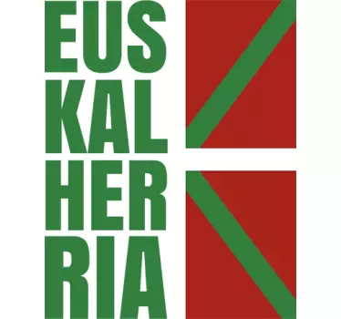 Adhesivo bandera de Euskadi - TenVinilo