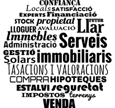 Vinilo para inmobiliaria catalán - TenVinilo