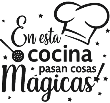 Vinilo para cocina en esta cocina encantada - TenVinilo