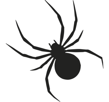 Pegatina moto diseño de araña monocolor - TenVinilo