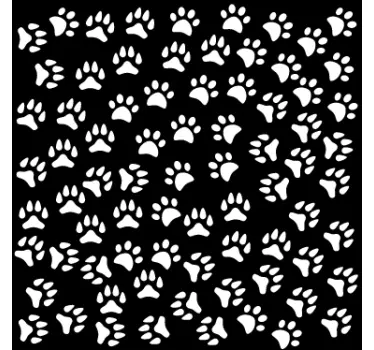 Vinilo ventana huellas animales - TenVinilo