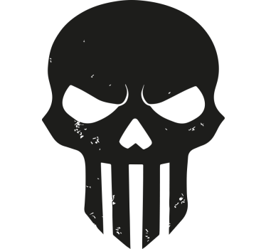 Pegatina moto diseño de casco de calavera - TenVinilo