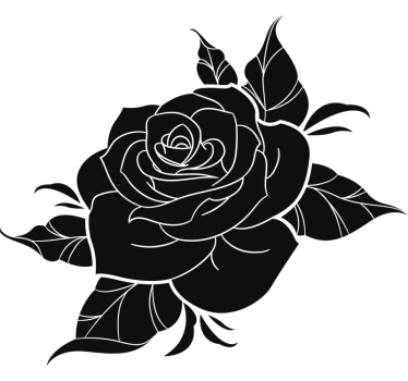 Pegatina moto diseño de rosa silvestre - TenVinilo