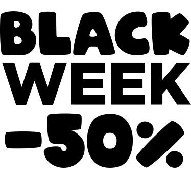 Vinilo black friday monocolor personalizado "semana negra" - TenVinilo