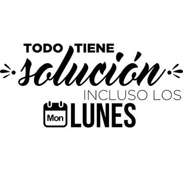 Vinilo pared frase motivadora todo tiene solución - TenVinilo