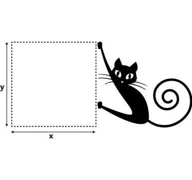 Pegatina gato estirándose para interruptor - TenVinilo