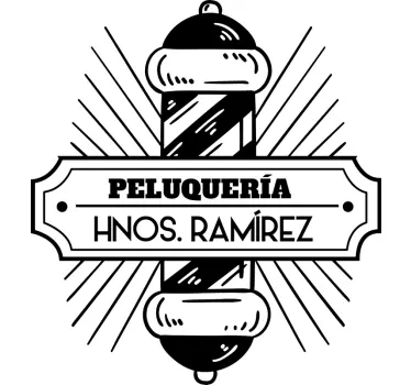 Vinilo para cristal peluquería - TenVinilo