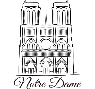 Vinilo dormitorio notre dame - TenVinilo