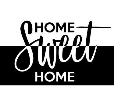 Vinilo para cristal ventana home sweet home - TenVinilo