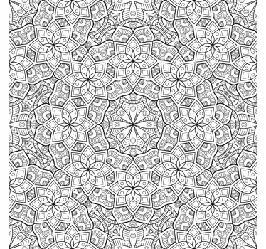 Vinilo para cristal ventana patrón mandala - TenVinilo