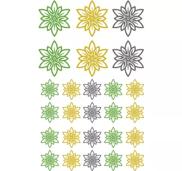 Vinilo decorativo de flores de colores holandesas - TenVinilo