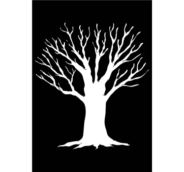 Vinilo decorativo de árbol invernal - TenVinilo