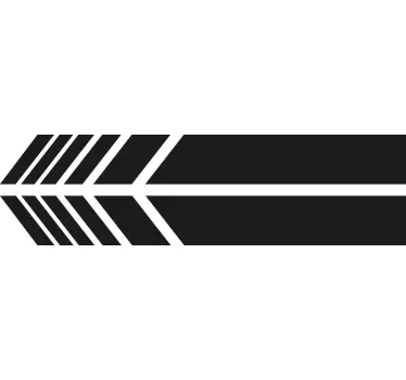 Pegatina coche líneas para retrovisores - TenVinilo