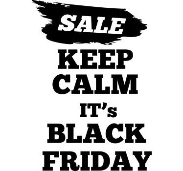 Vinilo Black Friday bandera de venta promocional - TenVinilo