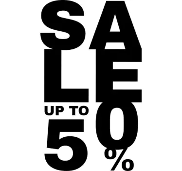 Vinilo ventana Ventas hasta 50% - TenVinilo