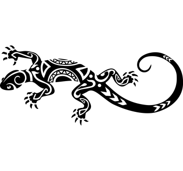 Vinilo coche lagarto tribal - TenVinilo