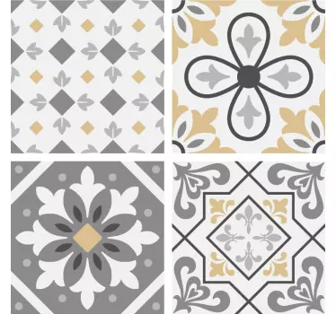 Azulejos adhesivos cocina cemento amiaz - TenVinilo