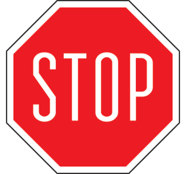 Adhesivo decorativo stop - TenVinilo