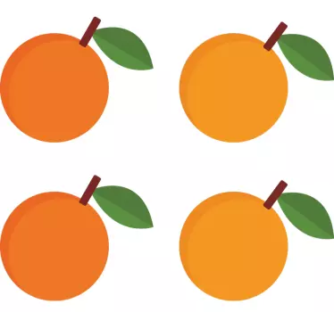 Vinilo frutas pack de naranjas - TenVinilo