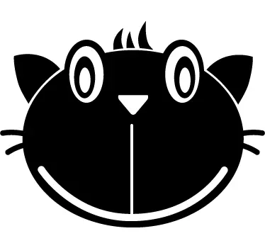 Adhesivo pizarra cara de gato - TenVinilo