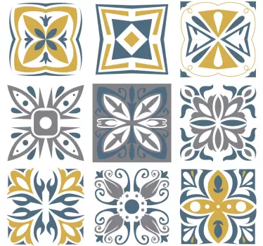 Azulejos vinílicos baldosas de cemento decorativas - TenVinilo