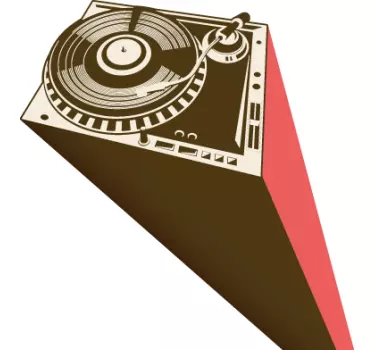 Vinilo decorativo turntable DJ - TenVinilo