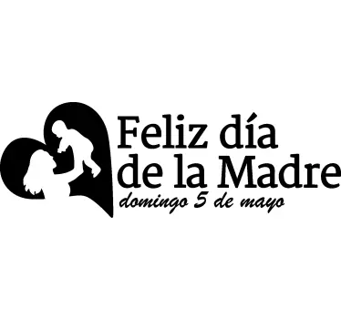 Vinilo escaparate feliz día de la madre - TenVinilo