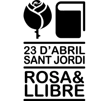 Vinilo decorativo festa de Sant Jordi - TenVinilo