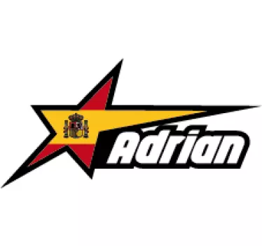 Pegatina para moto bandera española en estrella y nombre - TenVinilo