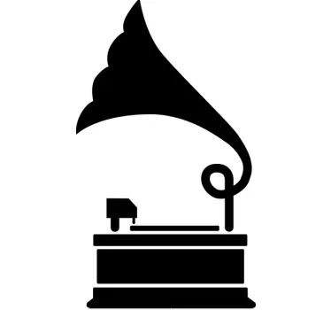 Vinilo para mac icono gramófono - TenVinilo