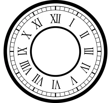Reloj adhesivo clásico estación - TenVinilo