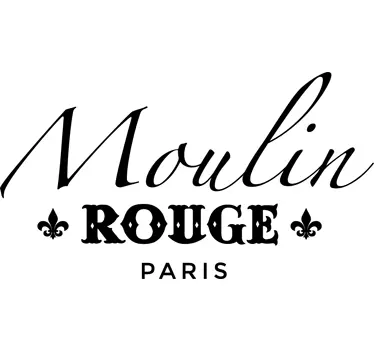 Vinilo de texto Moulin Rouge - TenVinilo