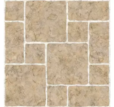 Vinilo para baño - Cenefa adhesiva baño efecto piedra beige - TenVinilo