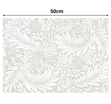 Vinilo para mueble patrón floral blanco - TenVinilo