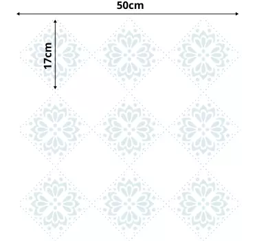 Vinilo mueble mandala blanco - TenVinilo