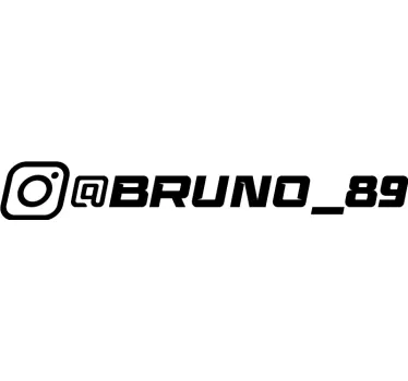 Vinilo para coche racing cuenta Instagram - TenVinilo