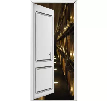 Vinilo 3D puerta de bodega - TenVinilo