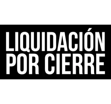 Vinilo escaparate rebajas liquidación por cierre - TenVinilo